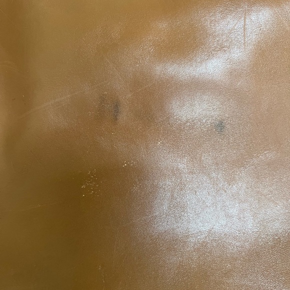 JACK SPADE Tan Solid Leather Briefcase Bag - Picture 9 of 9